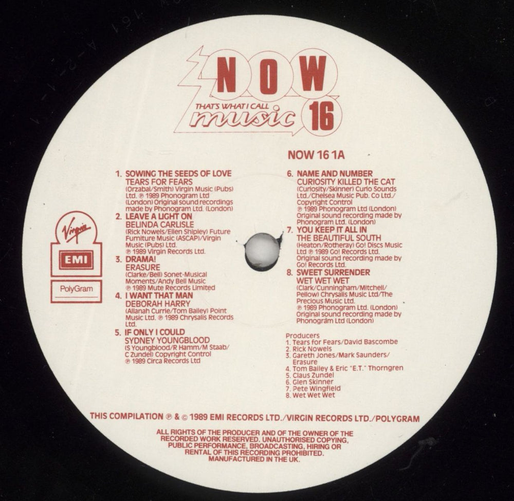 Now That's What I Call Music Now That's What I Call Music 16 UK 2-LP vinyl record set (Double LP Album) N.W2LNO495250