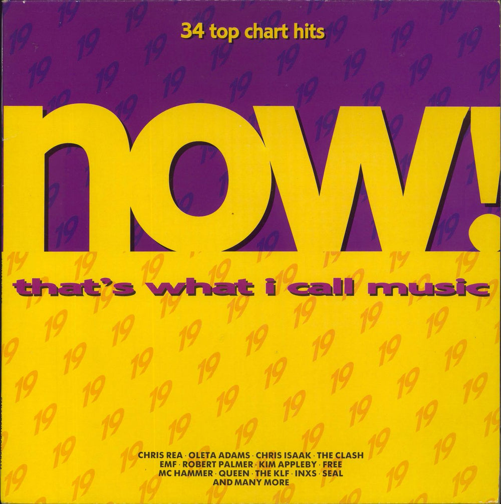 Now That's What I Call Music Now That's What I Call Music 19 UK 2-LP vinyl record set (Double LP Album) NOW19