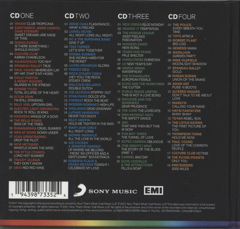 Now That's What I Call Music NOW Yearbook '83 - Deluxe Hardcover Edition UK 4-CD album set 194398733524