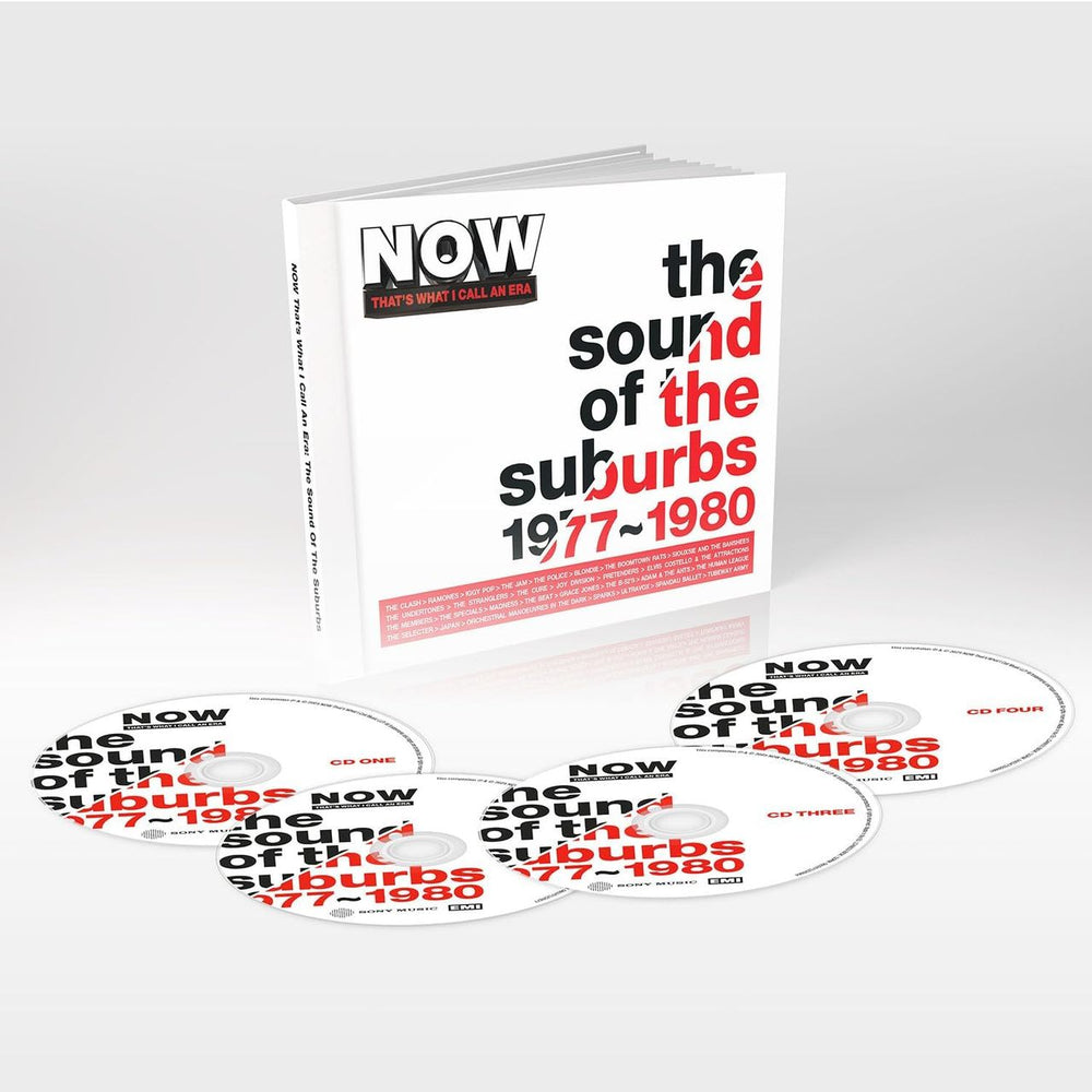 Now That's What I Call Music The Sound Of The Suburbs 1977-1980 - Deluxe Hardcover Edition - Sealed UK 4-CD album set CDXNNNOW154