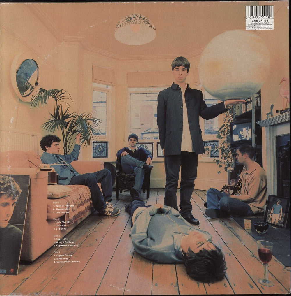 Oasis Definitely Maybe - 1st - Damont - EX UK 2-LP vinyl record set (Double LP Album) 5017556301692