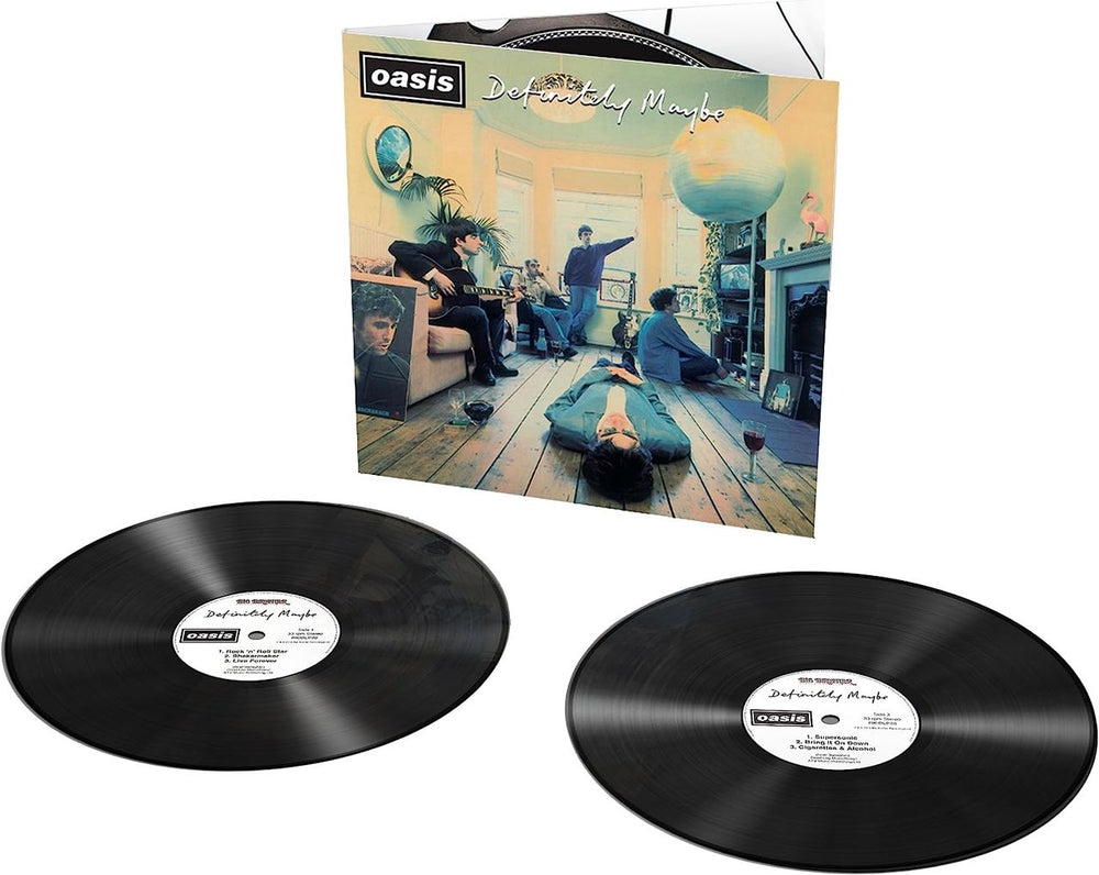 Oasis Definitely Maybe - Remastered - Sealed UK 2-LP vinyl record set (Double LP Album) OAS2LDE767980