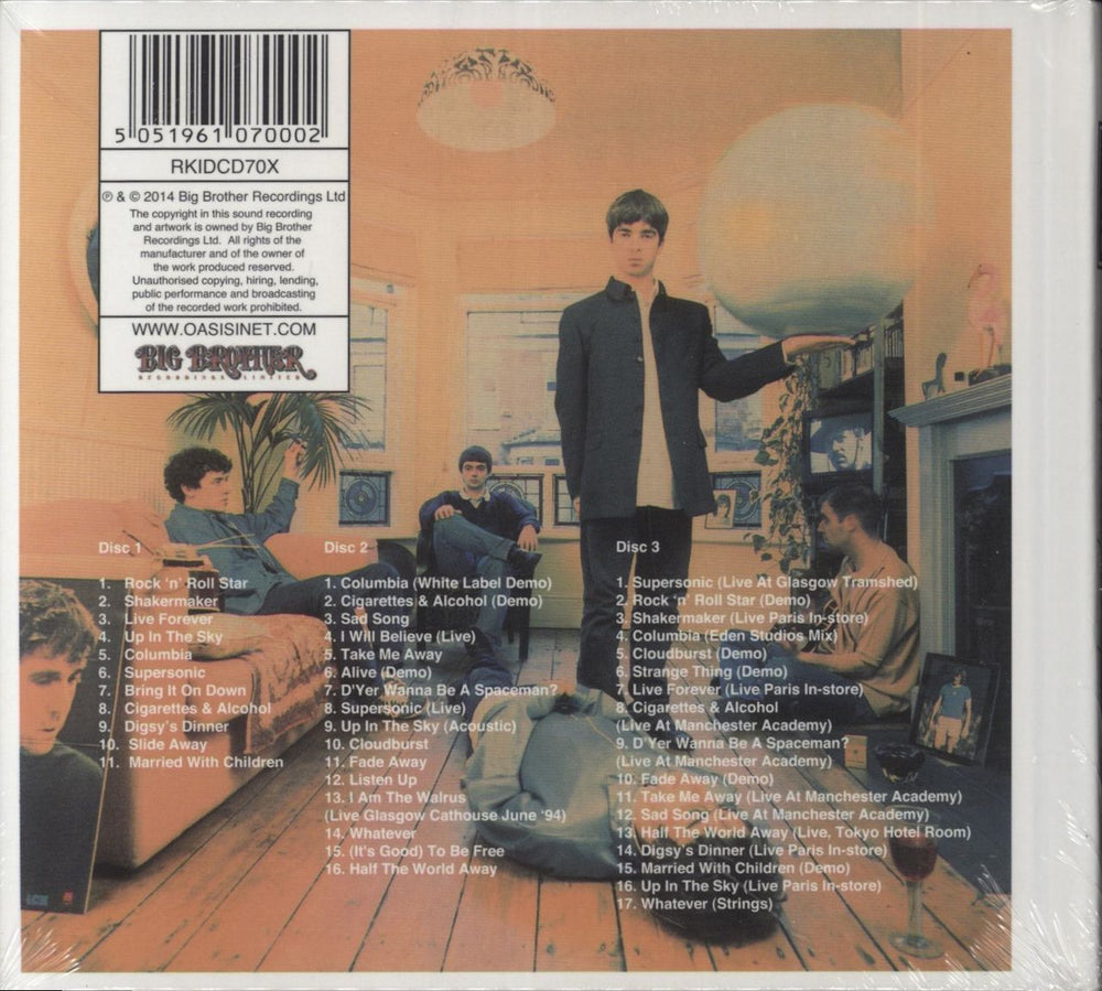 Oasis Definitely Maybe - Sealed UK 3-CD album set (Triple CD) 5051961070002