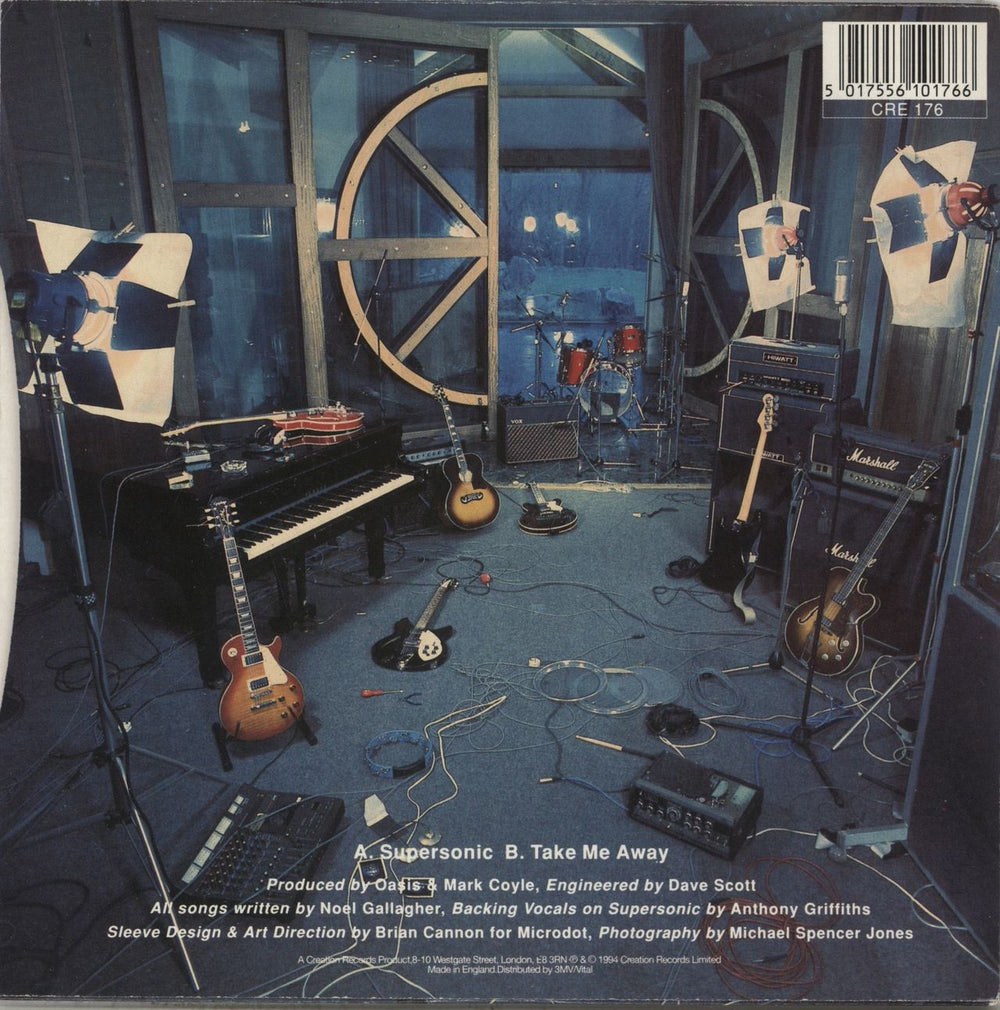 Oasis Supersonic - VG UK 7" vinyl single (7 inch record / 45) 5017556101766