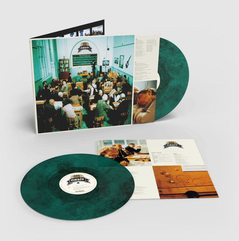 Oasis The Masterplan: 25th Anniversary Green & Black Vinyl - Sealed UK 2-LP vinyl record set (Double LP Album) RKIDLP109CM