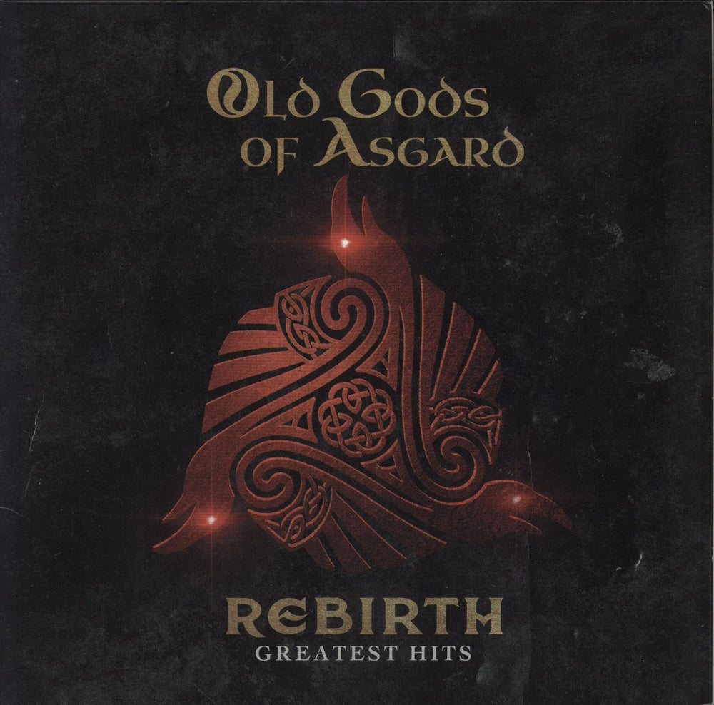 Old Gods Of Asgard Rebirth (Greatest Hits) - Gold Marbled Vinyl UK vinyl LP album (LP record) OGOA-01LPX