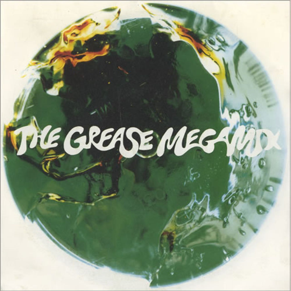 Olivia Newton John The Grease Megamix UK 7" vinyl single (7 inch record / 45) PO114