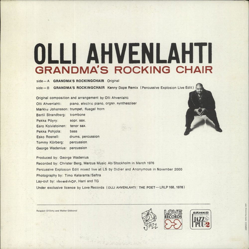 Olli Ahvenlahti Grandma's Rocking Chair Finnish 12" vinyl single (12 inch record / Maxi-single)