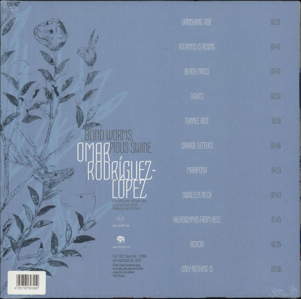 Omar Rodriguez-Lopez Blind Worms, Pious Swine - Clouds Hill Edition - Recycled Vinyl - Sealed UK vinyl LP album (LP record) 4250795603450