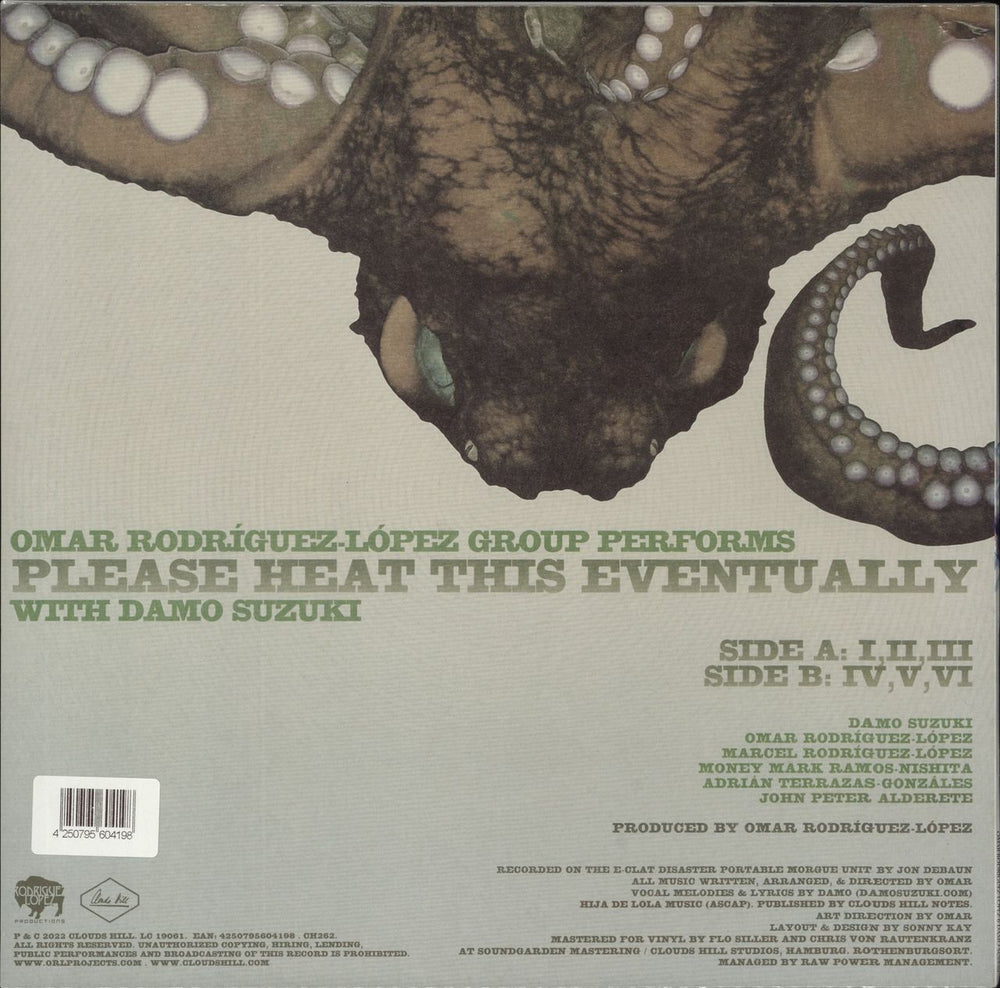 Omar Rodriguez-Lopez Please Heat This Eventually - Clouds Hill Edition - Recycled Vinyl - Sealed UK 12" vinyl single (12 inch record / Maxi-single) 4250795604198