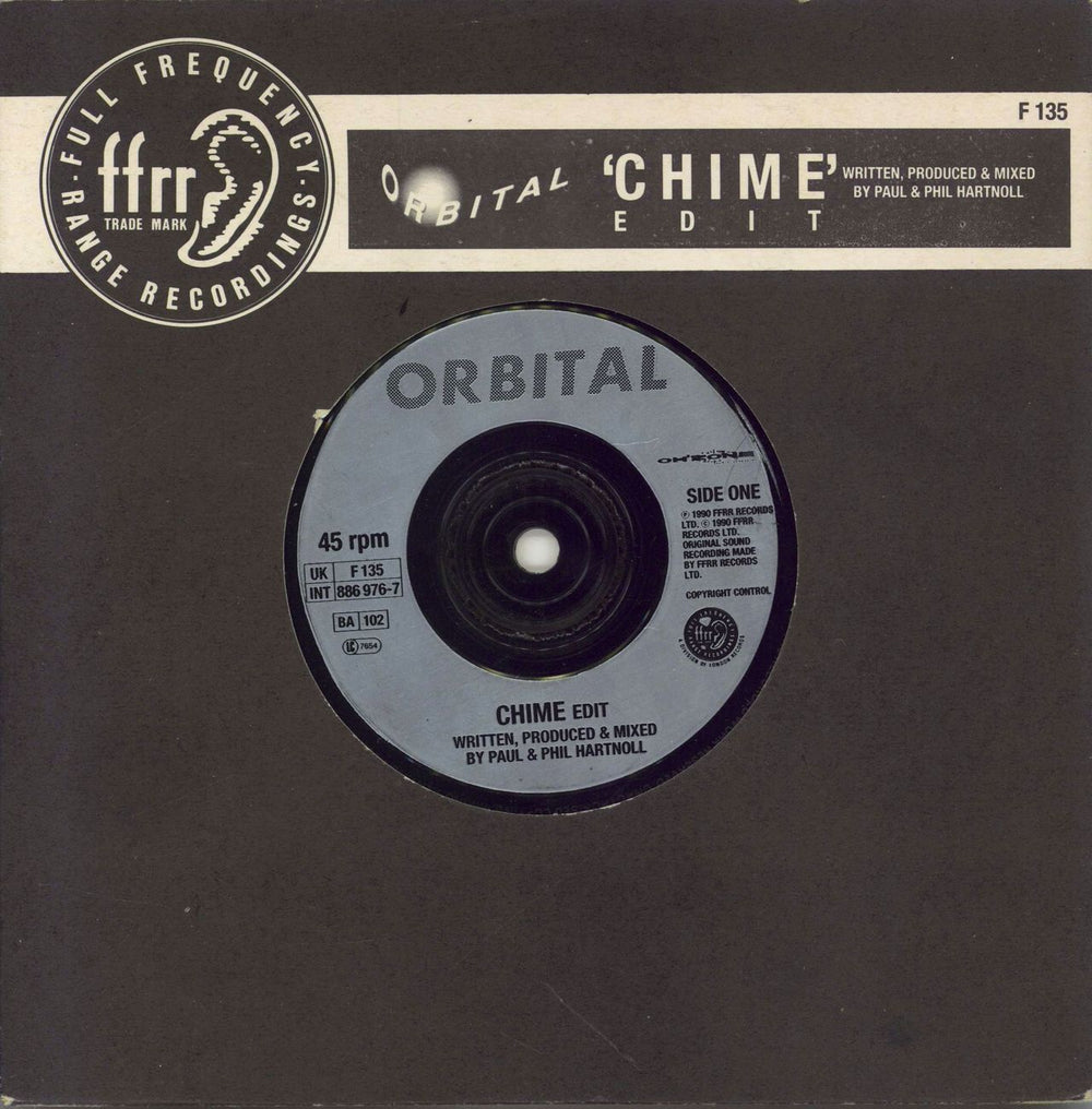 Orbital Chime UK 7" vinyl single (7 inch record / 45) F135