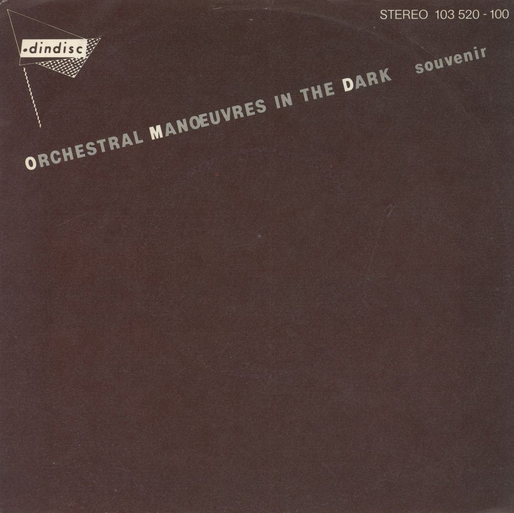 Orchestral Manoeuvres In The Dark Souvenir - Dindisc German 7" vinyl single (7 inch record / 45) 103520-100