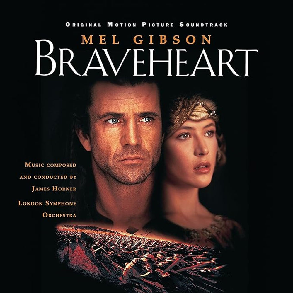 Original Soundtrack Braveheart - 30th Anniversary Edition - Black with Blue Streak Vinyl - Sealed UK 2-LP vinyl record set (Double LP Album) 028948715626