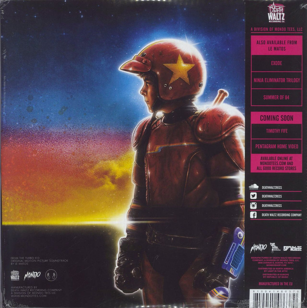 Original Soundtrack Chronicles Of The Wasteland - From The Turbo Kid - 180g Clear With Glow In The Dark Vinyl - Sealed US 2-LP vinyl record set (Double LP Album) 810041486370