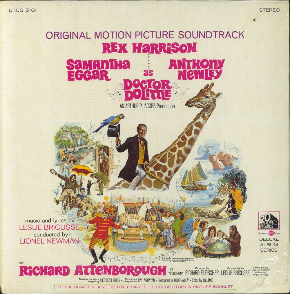 Original Soundtrack Doctor Dolittle - shrink US vinyl LP album (LP record) DTCS-5101