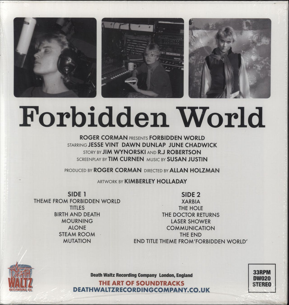 Original Soundtrack Forbidden World - Black Glitter Vinyl - Shrink UK vinyl LP album (LP record) 826853794619