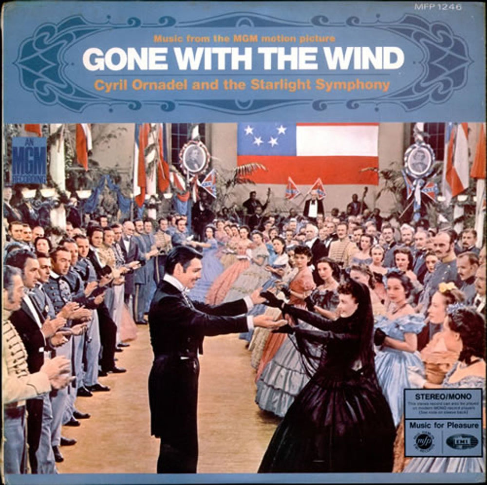 Original Soundtrack Gone With The Wind UK vinyl LP album (LP record) MFP1246