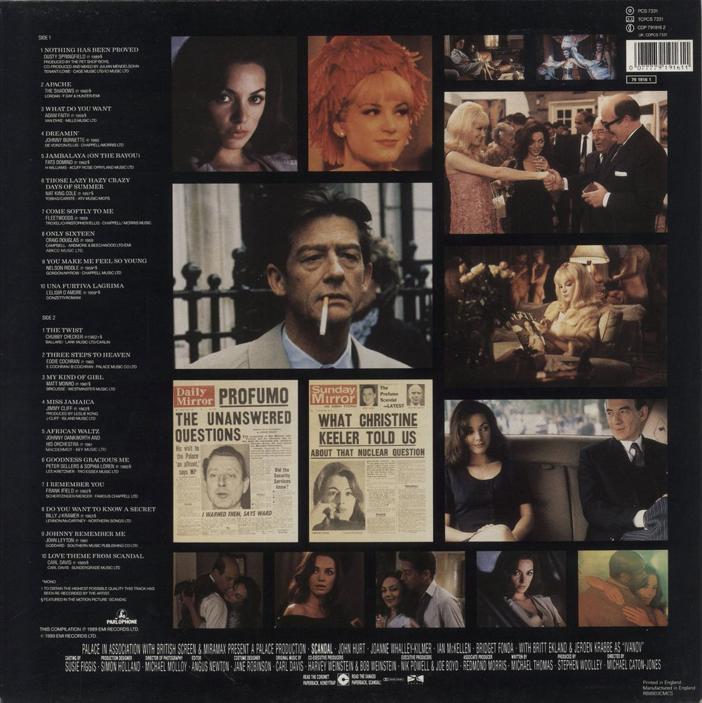 Original Soundtrack Scandal UK vinyl LP album (LP record) 077779191611