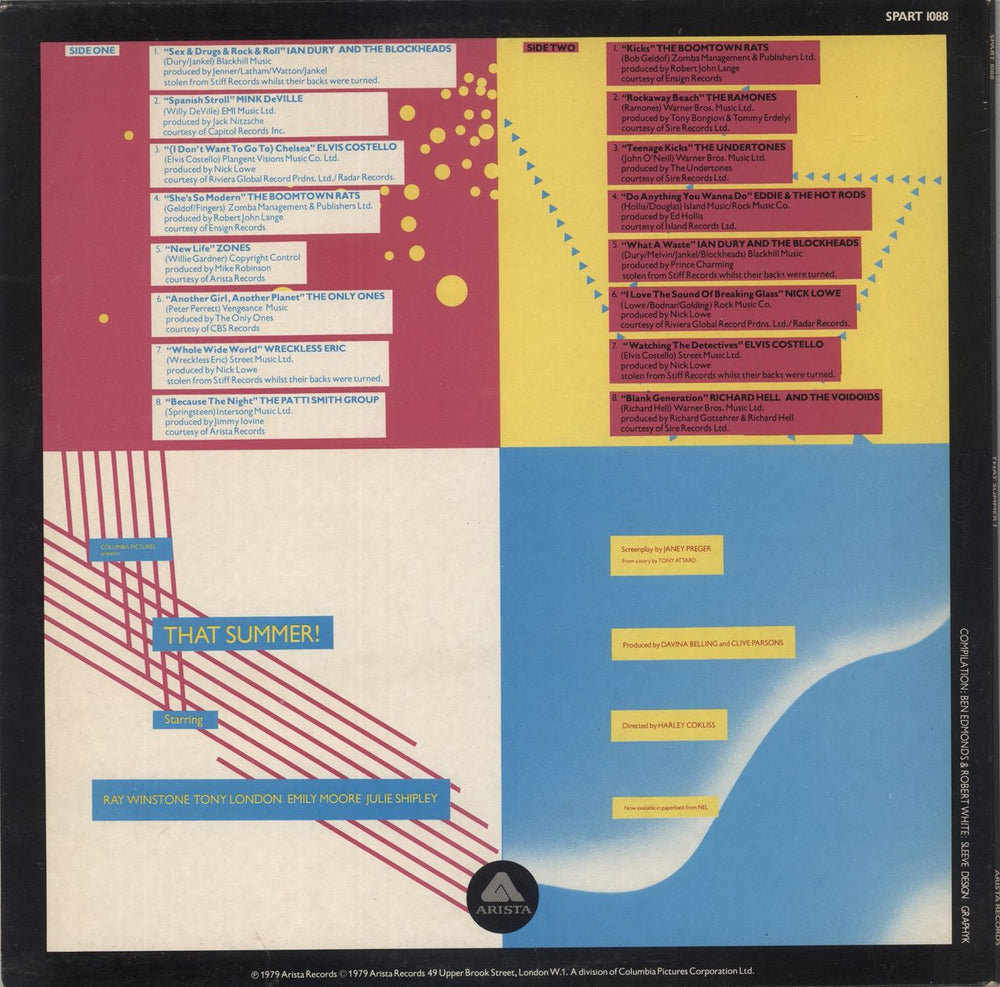 Original Soundtrack That Summer! UK vinyl LP album (LP record)