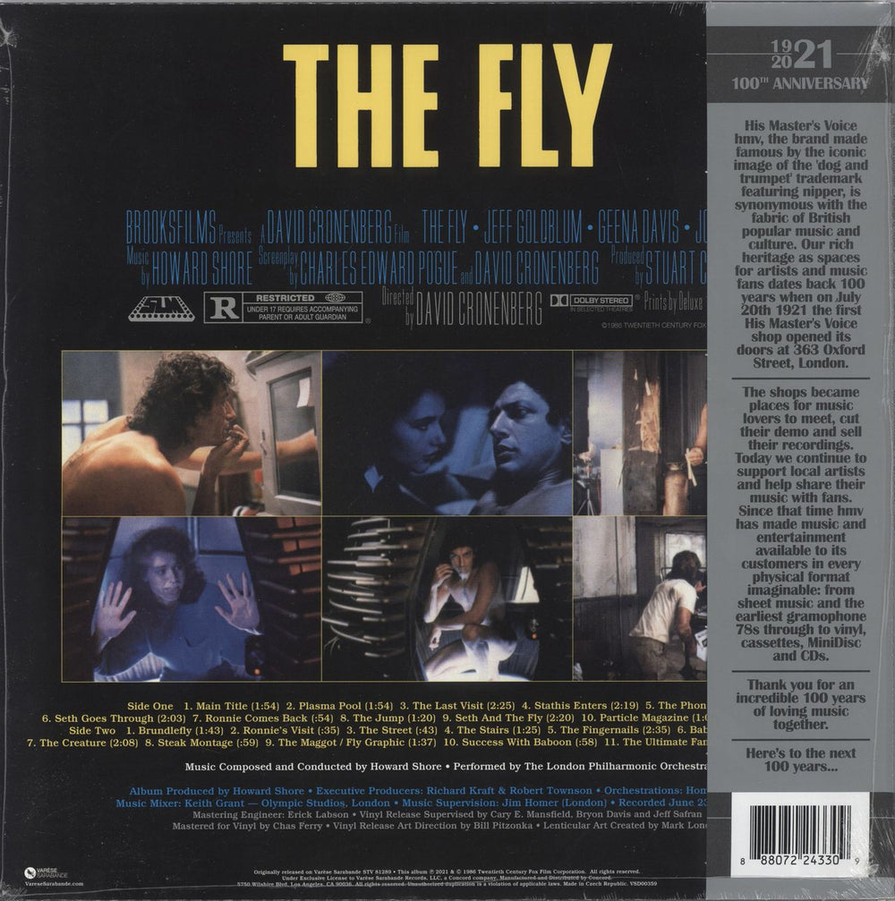 Original Soundtrack The Fly - Green Vinyl - Sealed UK vinyl LP album (LP record)