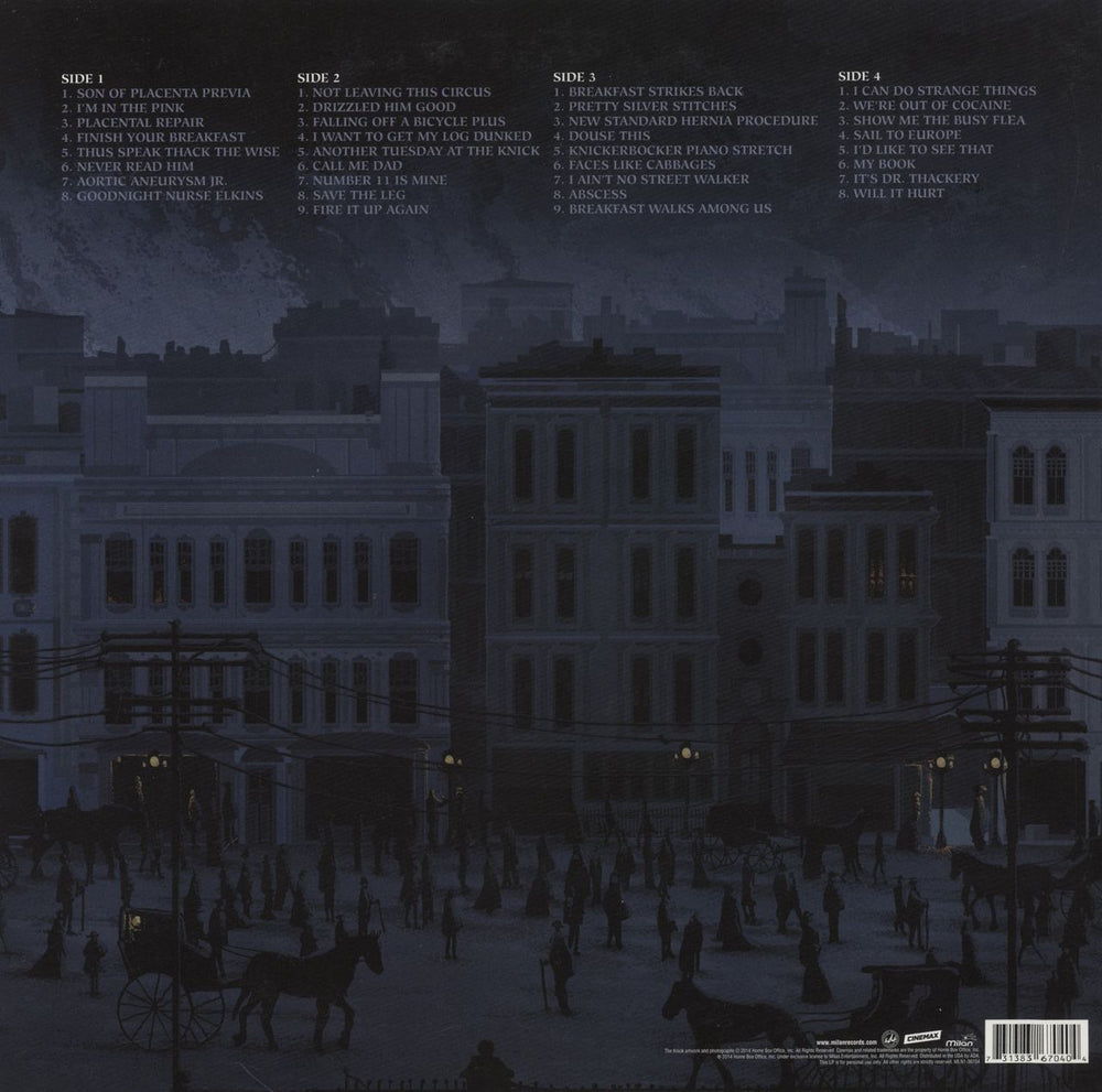 Original Soundtrack The Knick - 180 Gram Vinyl US 2-LP vinyl record set (Double LP Album) 731383670404