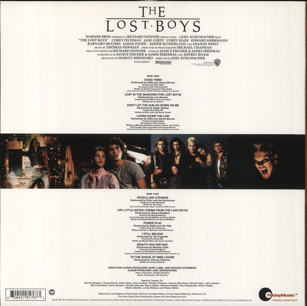 Original Soundtrack The Lost Boys - 180gram US vinyl LP album (LP record)