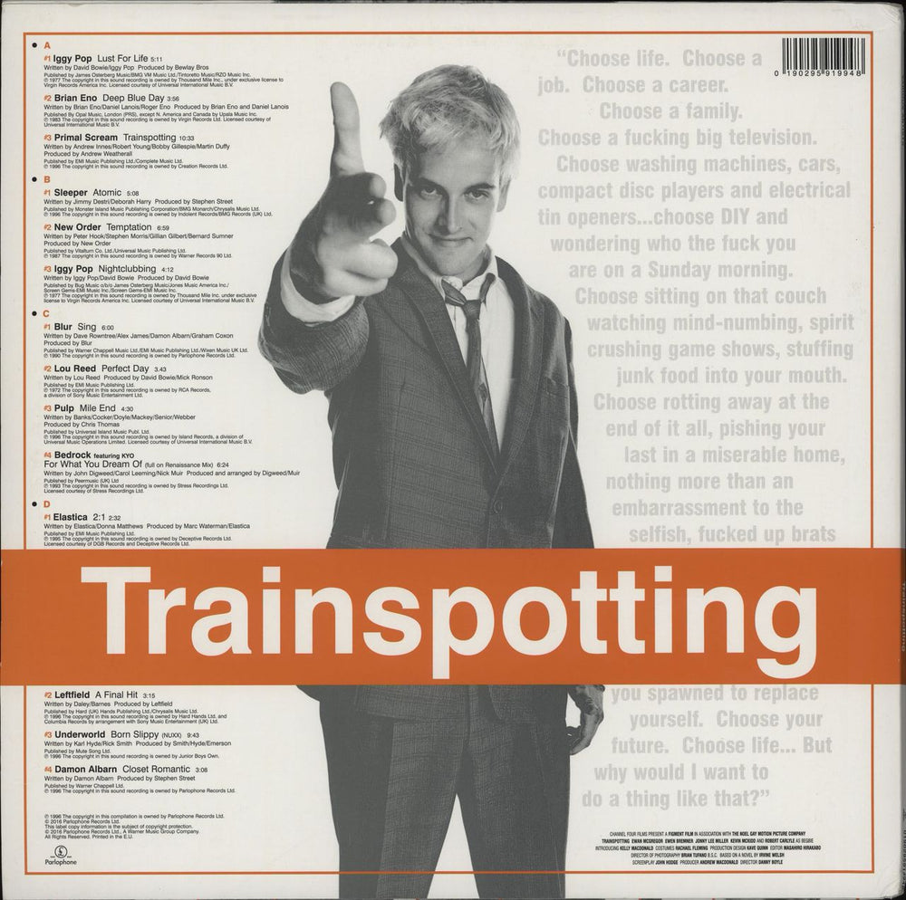 Original Soundtrack Trainspotting - 180 Gram Vinyl UK 2-LP vinyl record set (Double LP Album)