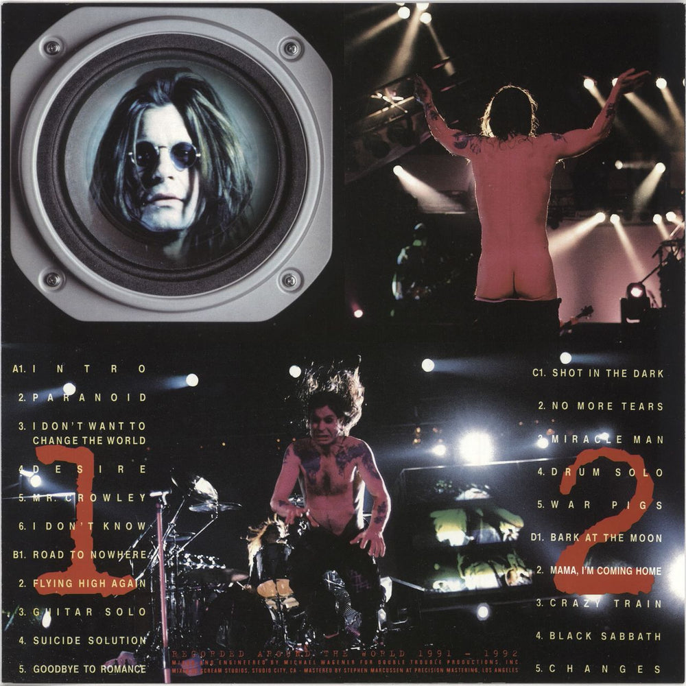 Ozzy Osbourne Live & Loud + Booklet & Tattoos Dutch 2-LP vinyl record set (Double LP Album)