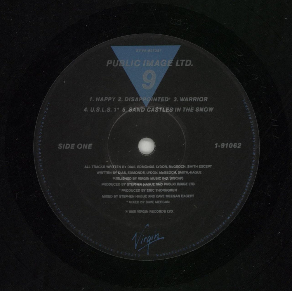 P.I.L. 9 (Nine) UK vinyl LP album (LP record) PILLPNI870783