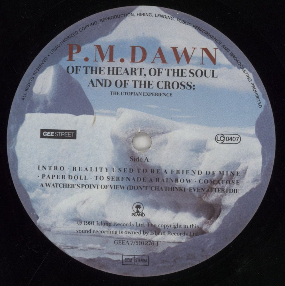 P. M. Dawn Of The Heart, Of The Soul And Of The Cross: The Utopian Experience - EX UK vinyl LP album (LP record) PMDLPOF853904