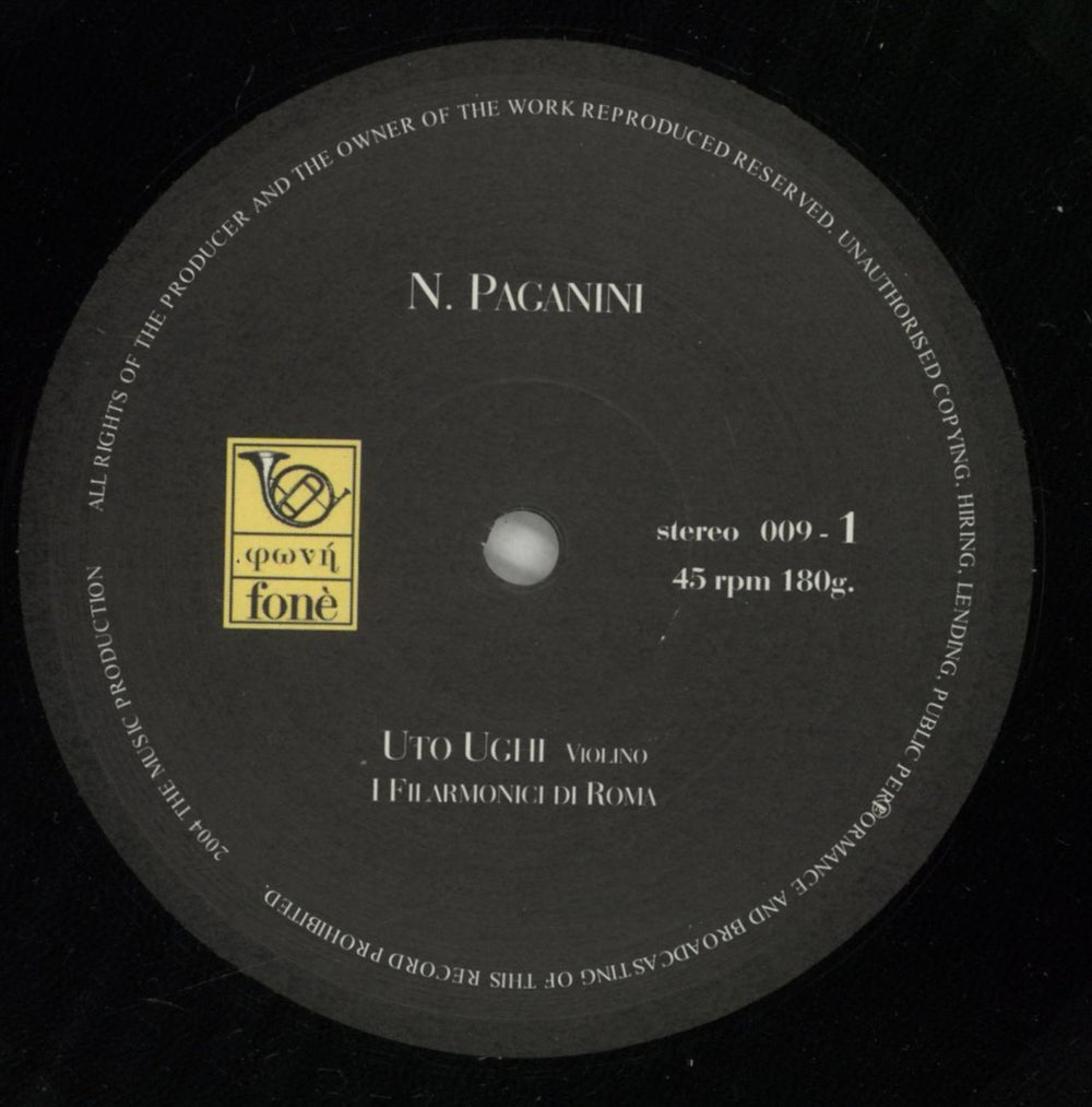 Paganini Uto Ughi - 180gm Vinyl UK 2-LP vinyl record set (Double LP Album) PZG2LUT879163