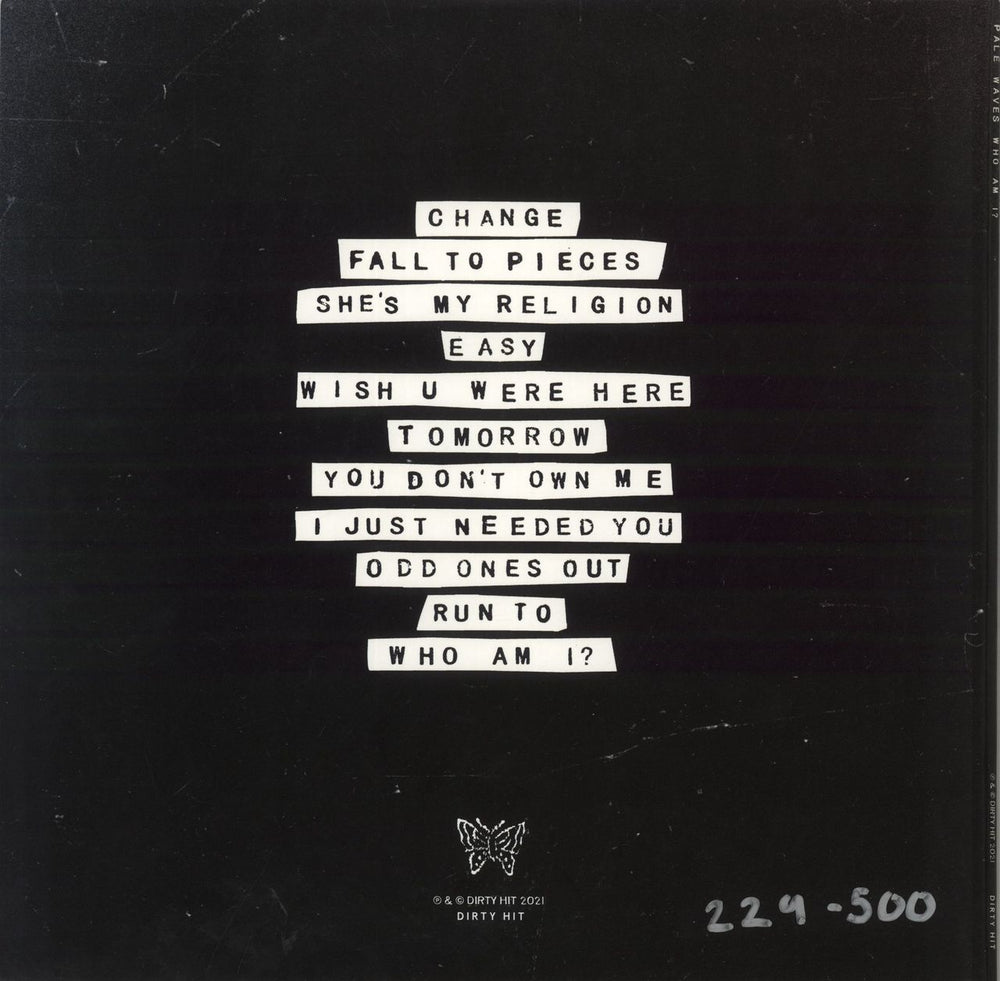 Pale Waves Who Am I? - Black and White Vortex Vinyl + Numbered UK vinyl LP album (LP record) 5060257961962