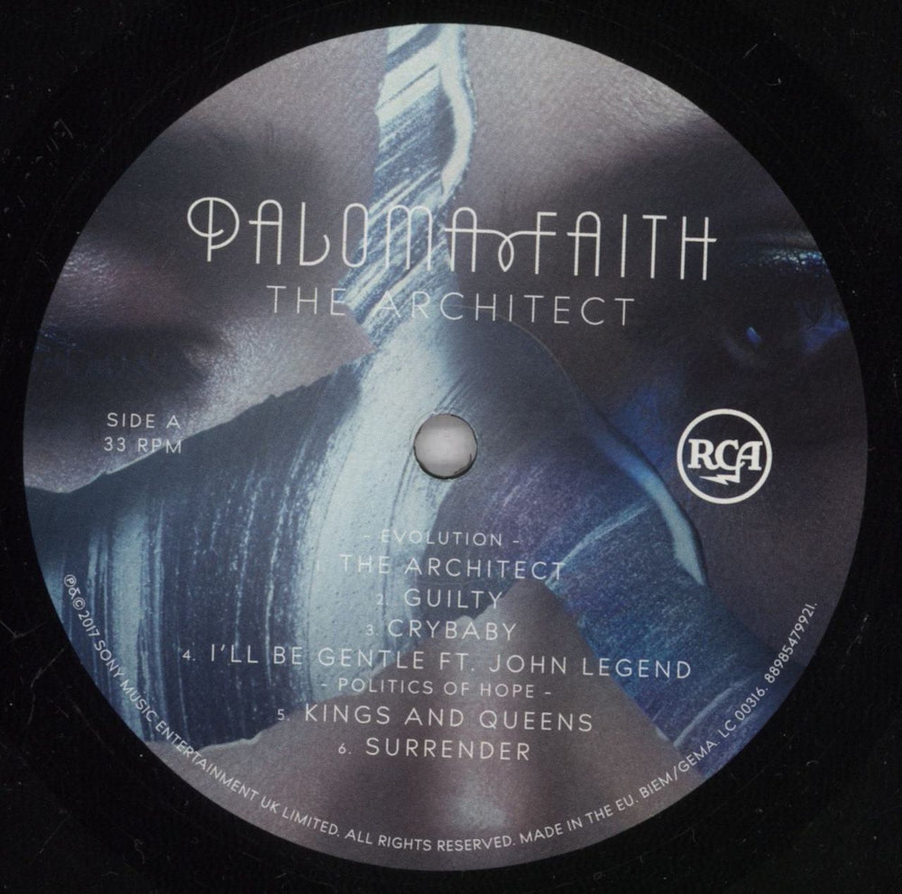 Paloma Faith The Architect UK vinyl LP album (LP record) PM8LPTH834152