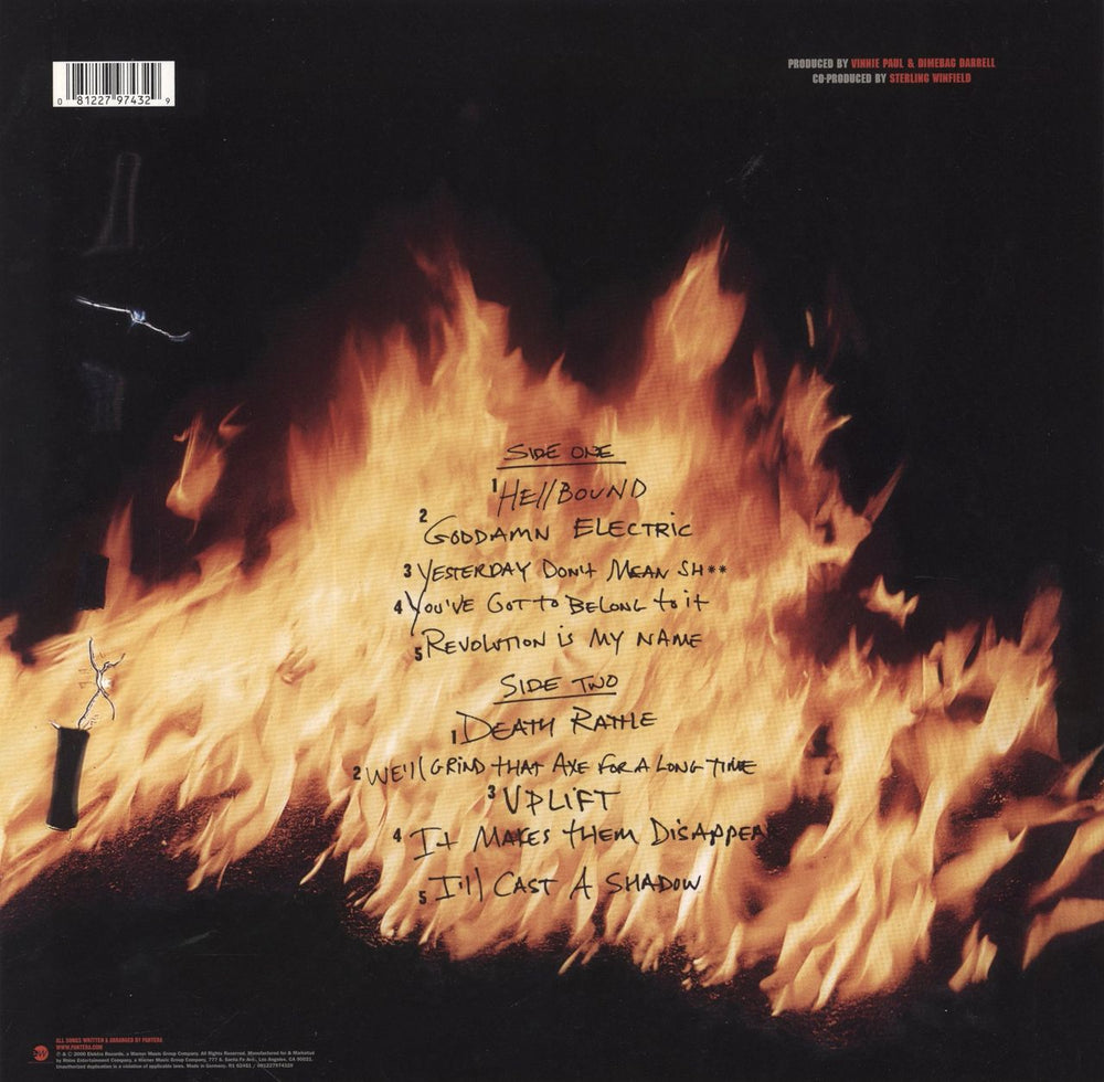 Pantera Reinventing The Steel German vinyl LP album (LP record) 081227974329