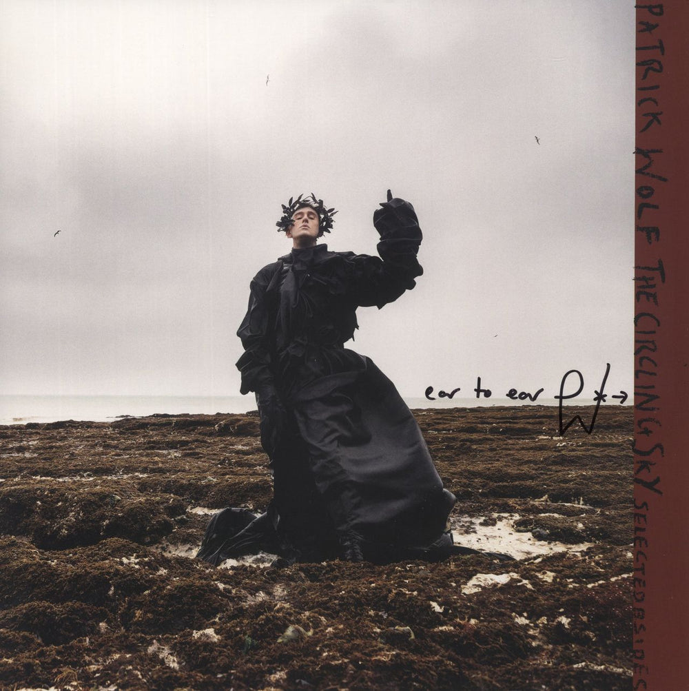Patrick Wolf The Circling Sky: Selected B Sides - Red Vinyl - Autographed UK vinyl LP album (LP record) APPORT03