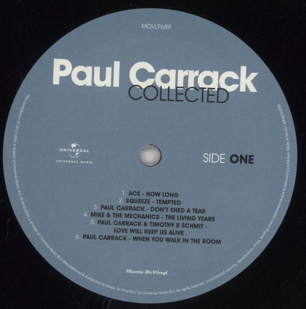 Paul Carrack Collected Dutch 2-LP vinyl record set (Double LP Album) PCA2LCO846966