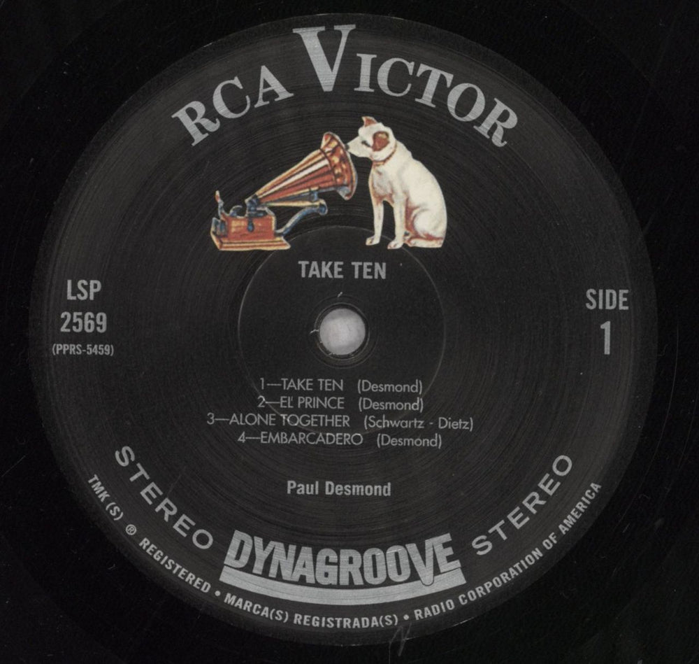 Paul Desmond Take Ten - 180gm UK vinyl LP album (LP record) PDSLPTA843403