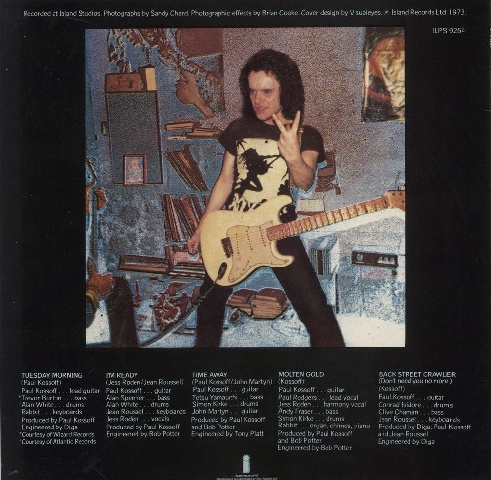 Paul Kossoff Back Street Crawler - 3rd UK vinyl LP album (LP record)