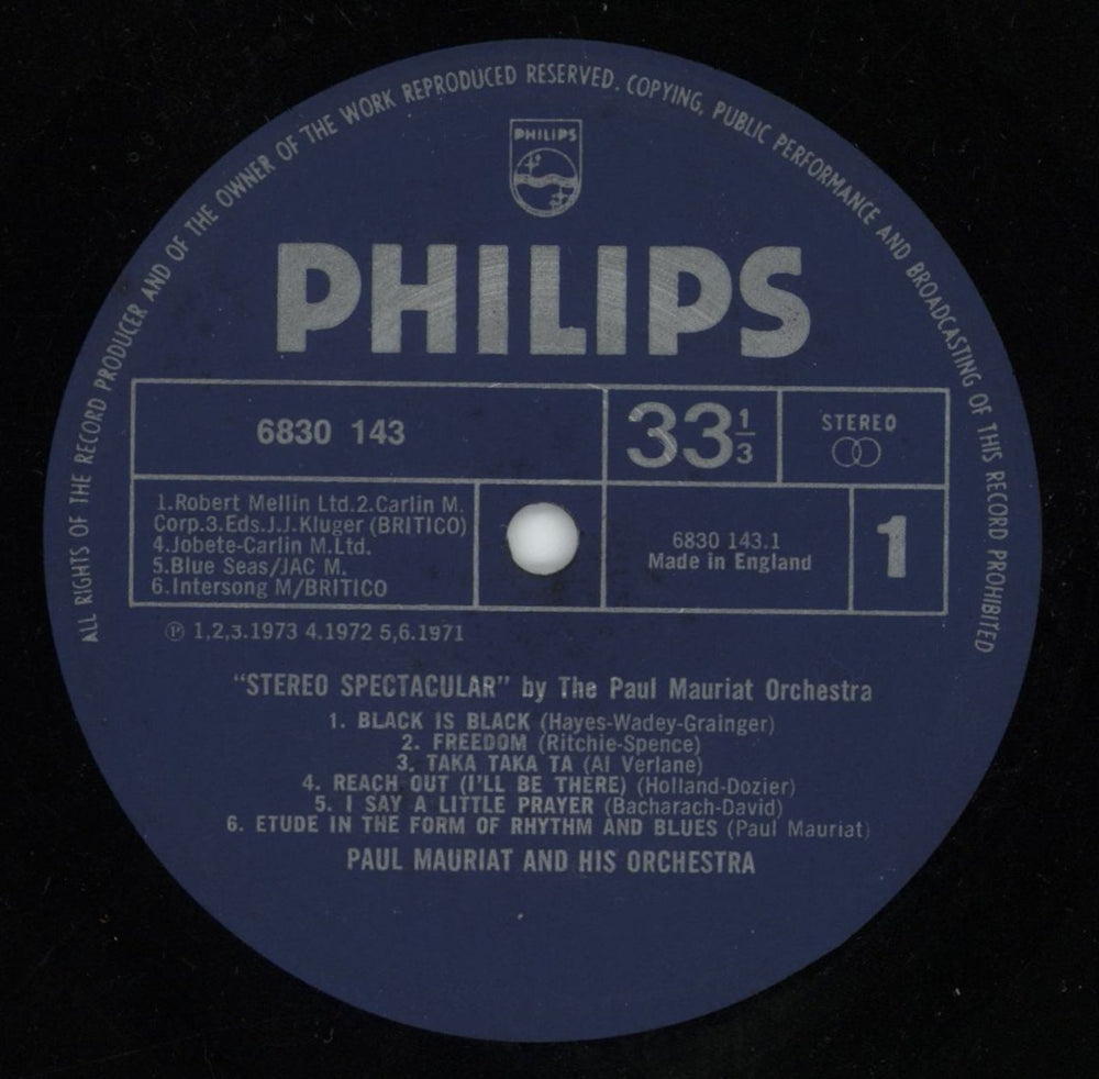 Paul Mauriat Stereo Spectacular UK vinyl LP album (LP record) PMRLPST745215