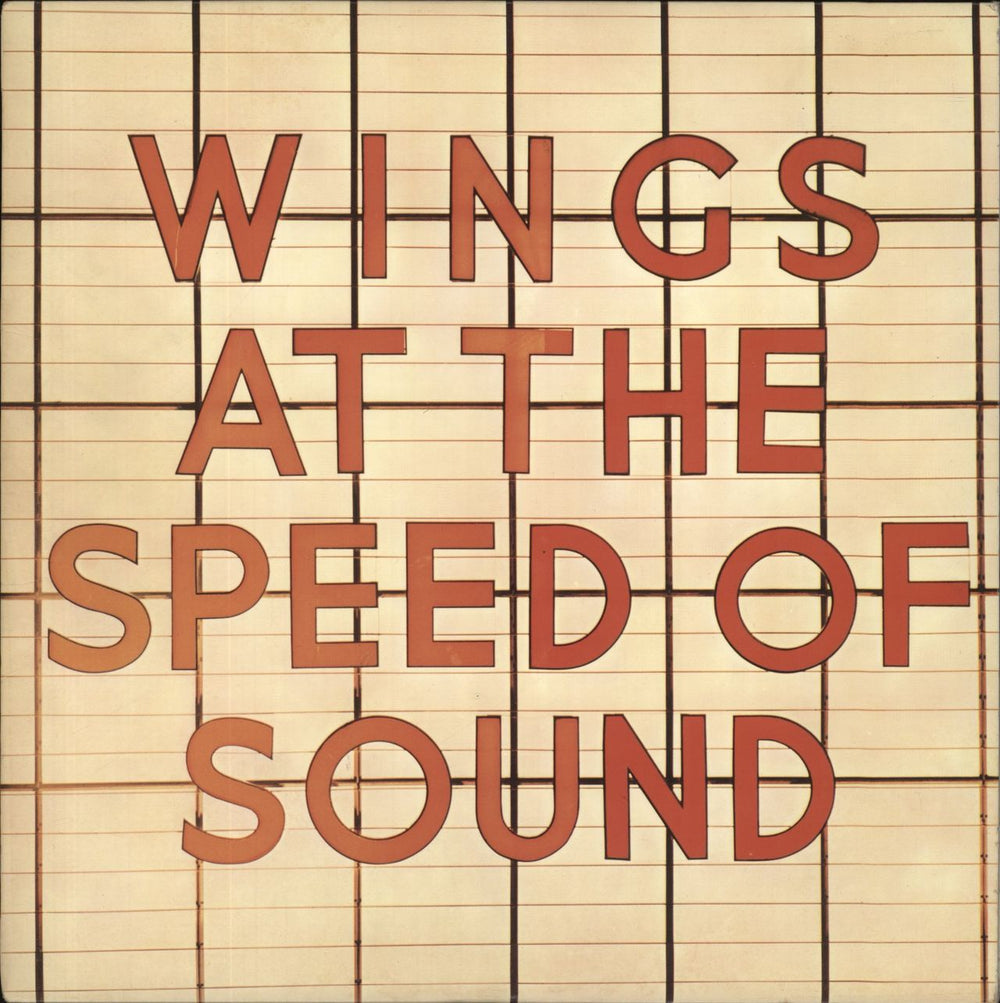 Paul McCartney and Wings At The Speed Of Sound UK vinyl LP album (LP record) PAS10010