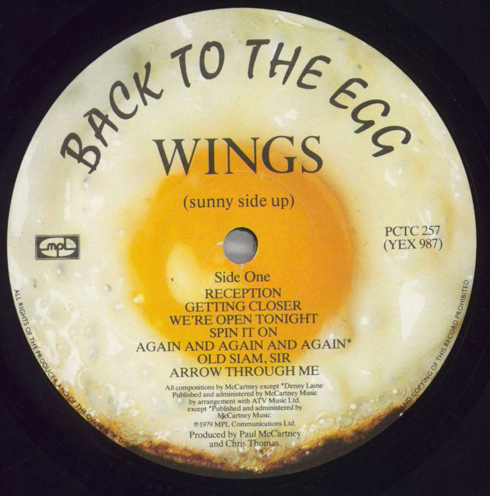 Paul McCartney and Wings Back To The Egg - VG+ UK vinyl LP album (LP record) MCCLPBA822914