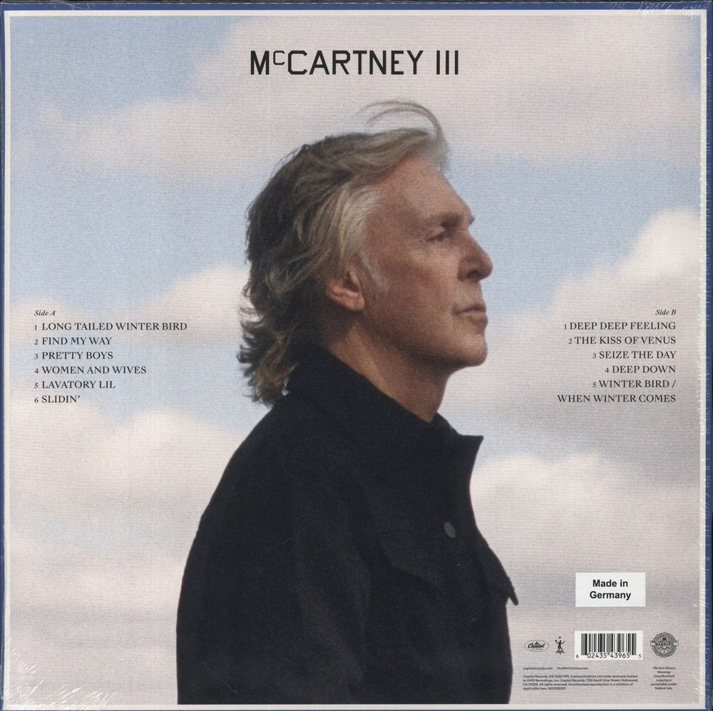 Paul McCartney and Wings McCartney III - Yellow Vinyl - Sealed UK vinyl LP album (LP record) 602435439655