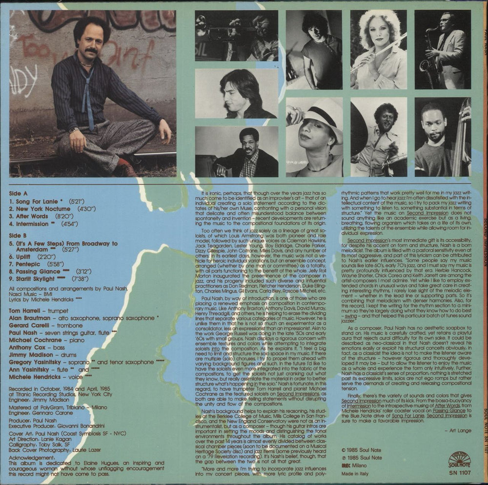 Paul Nash Second Impression Italian vinyl LP album (LP record)