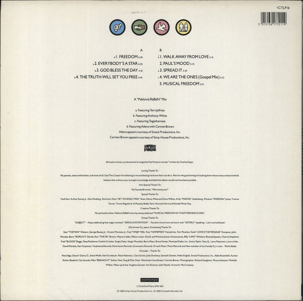 Paul Simpson One UK vinyl LP album (LP record) 5013136172119