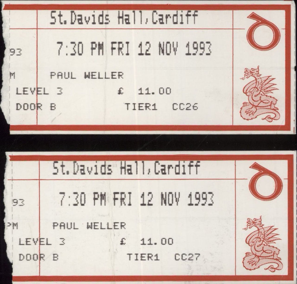 Paul Weller Match Day 2 + Tickets UK tour programme WELTRMA858285