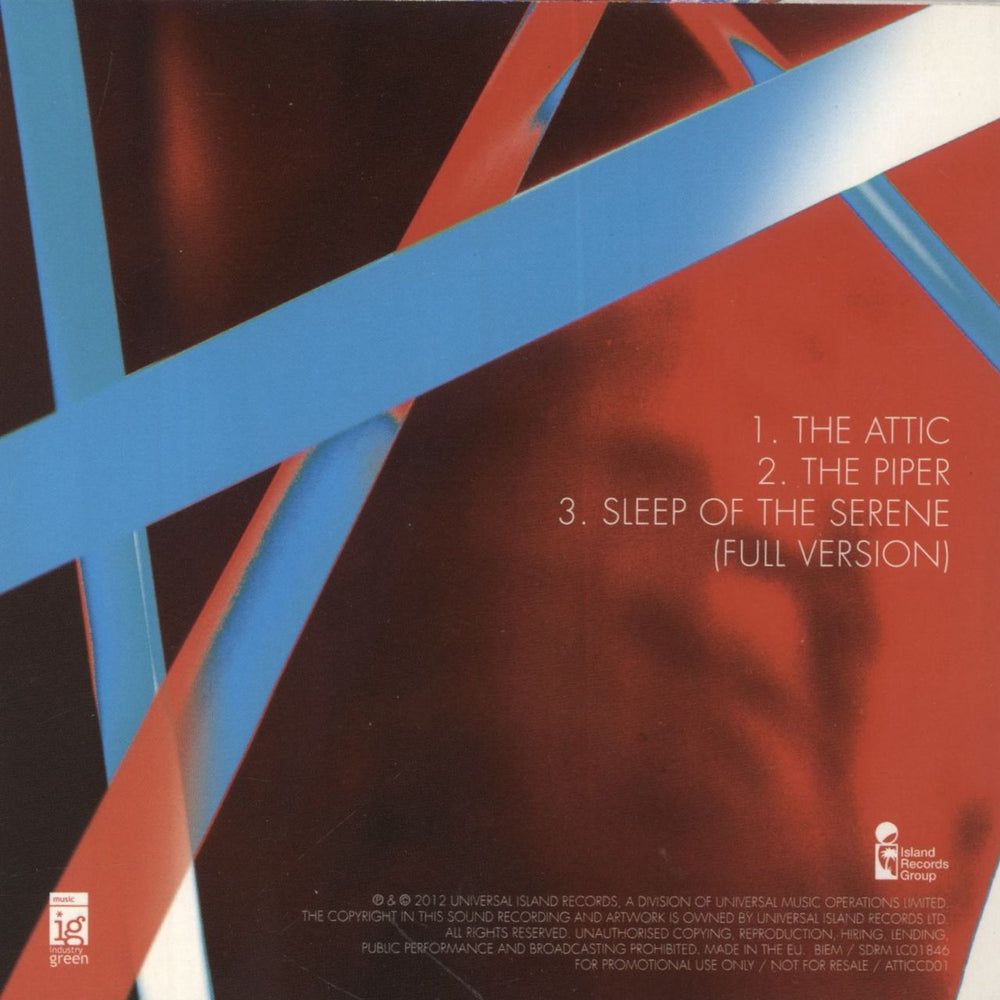 Paul Weller The Attic UK Promo CD single (CD5 / 5")