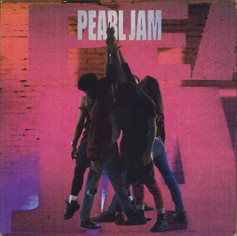 Pearl Jam Ten - EX UK vinyl LP album (LP record) 4688841