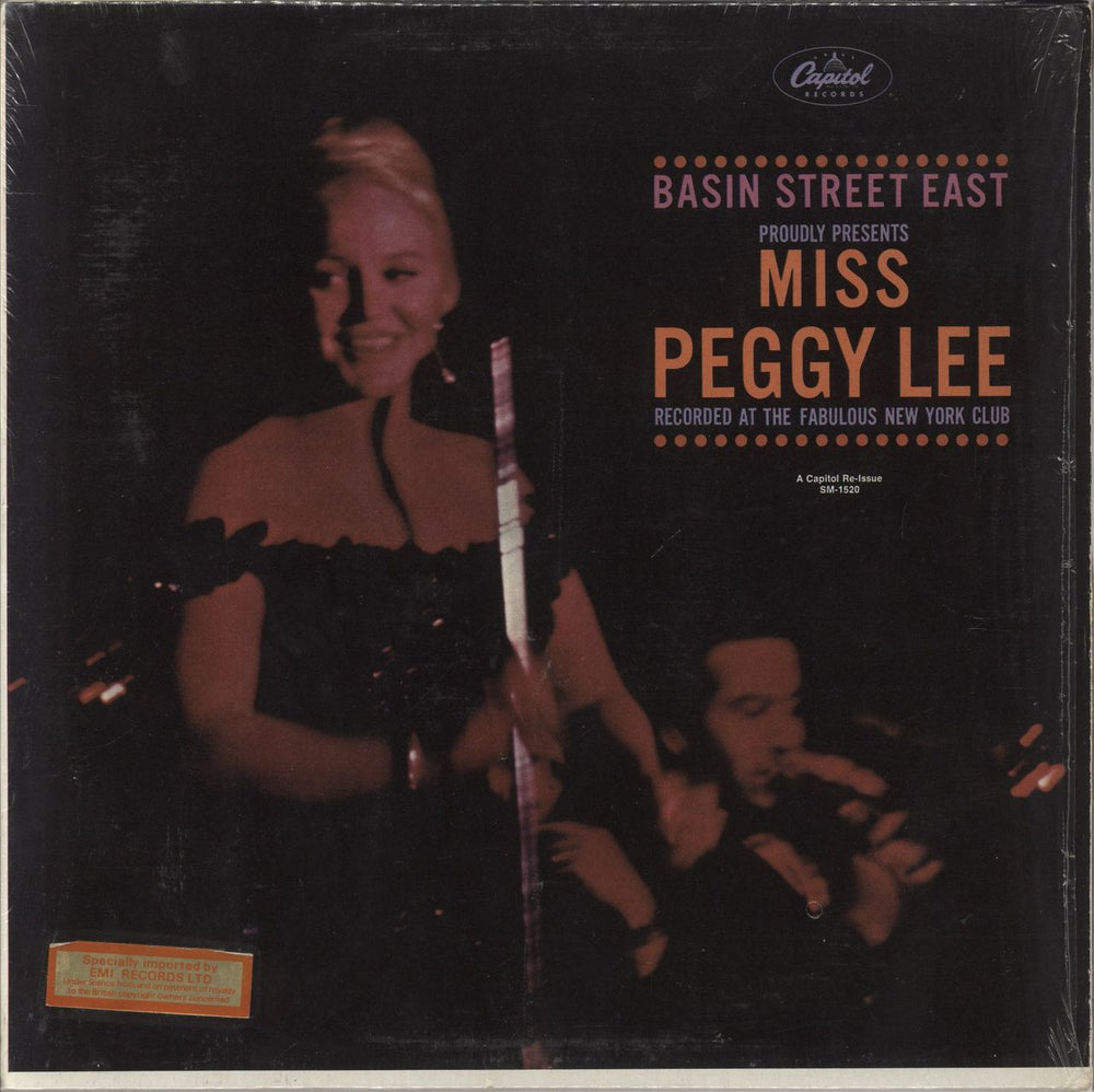 Peggy Lee Basin Street East - Shrink US vinyl LP album (LP record) SM-1520
