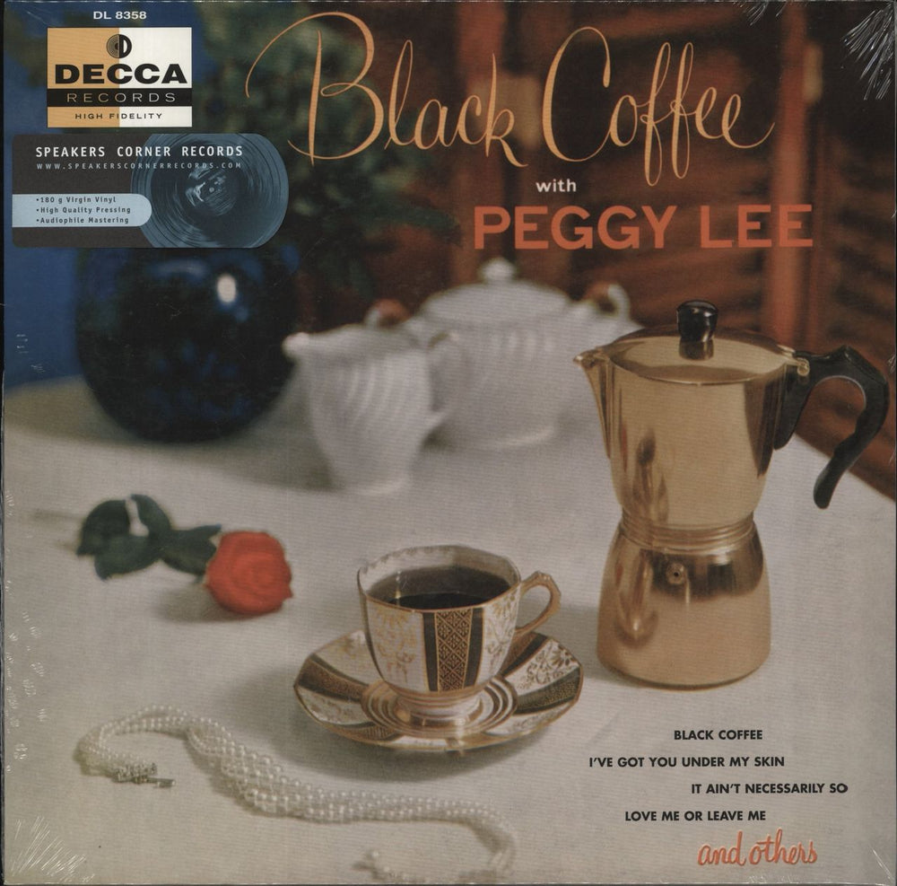 Peggy Lee Black Coffee - 180 Gram Vinyl - Sealed German vinyl LP album (LP record) DL8358