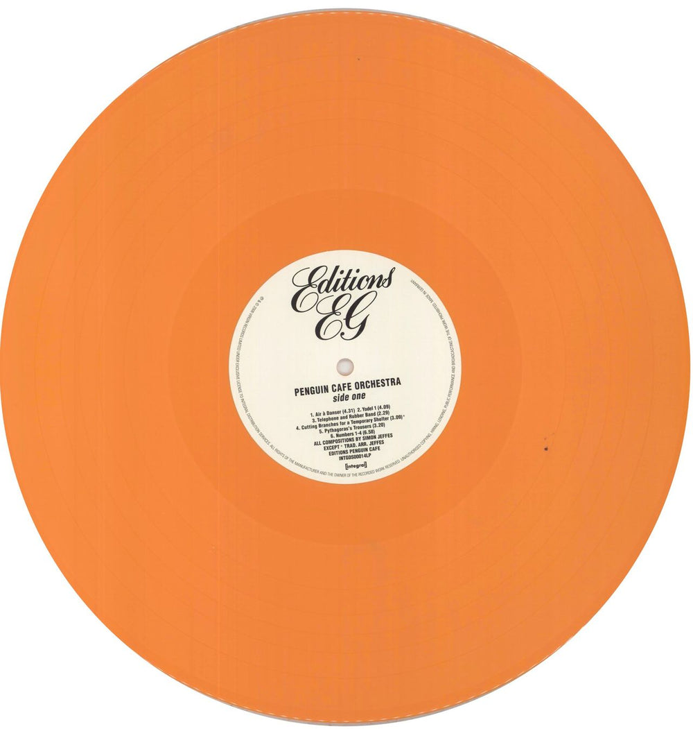 Penguin Cafe Orchestra Penguin Cafe Orchestra - Apricot Vinyl UK vinyl LP album (LP record) PA4LPPE855525